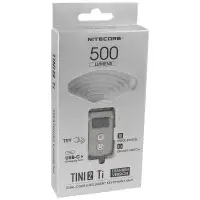 Latarka brelok NiteCore 500lm, Li-ion Battery / 280mAh, titanium (TINI2 Ti)