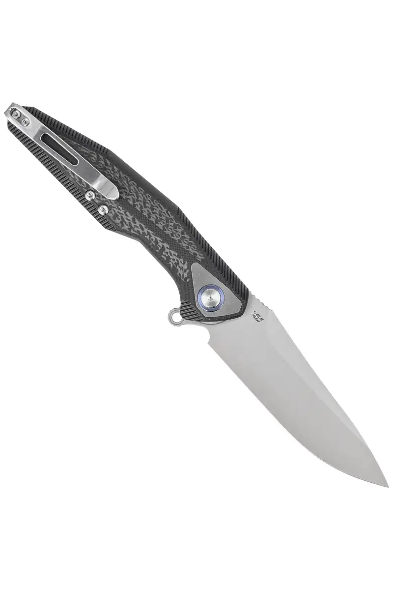 Nóż składany RikeKnife Tulay Integral Black G10/Carbon Fiber, Satin 154CM (RK-TULAY-B/CF)