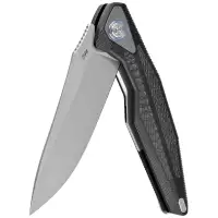 Nóż składany RikeKnife Tulay Integral Black G10/Carbon Fiber, Satin 154CM (RK-TULAY-B/CF)