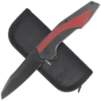 Nóż składany Civivi Hypersonic Black Steel / Burgundy G10, Black Stonewashed 14C28N by Gustavo T. Cecchini (C22011-3)