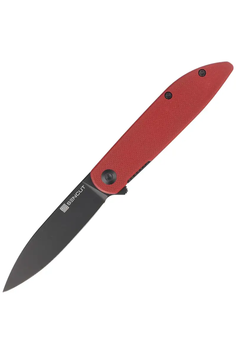 Nóż składany Sencut Bocll II Burgundy G10, Black Stonewashed D2 by Brad Zinker (S22019-3)