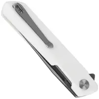 Nóż składany Bestechman Dundee White G10, Grey Titanized / Satin D2 by Ostap Hel (BMK01G)