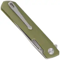 Nóż składany Bestechman Dundee OD Green G10, Stonewash  / Satin D2 by Ostap Hel (BMK01B)