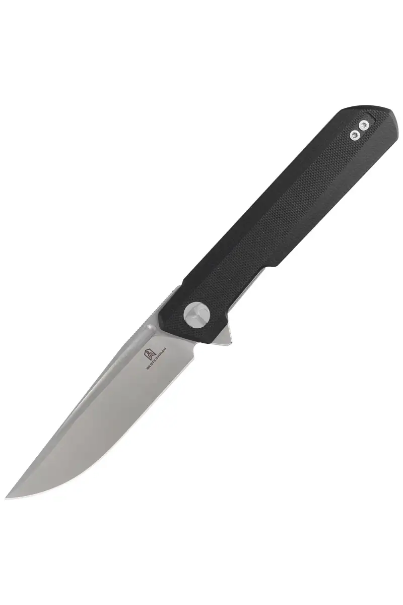 Nóż składany Bestechman Dundee Black G10, Stonewash / Satin D2 by Ostap Hel (BMK01A)