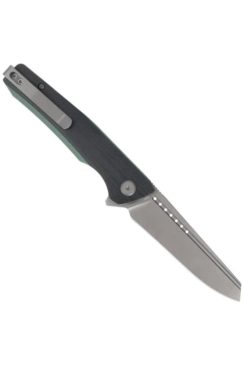 Nóż składany Bestech Slyther Black/Green G10, Grey Titanized 14C28N (BG51D)