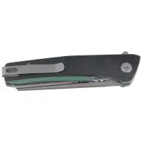 Nóż składany Bestech Slyther Black/Green G10, Grey Titanized 14C28N (BG51D)