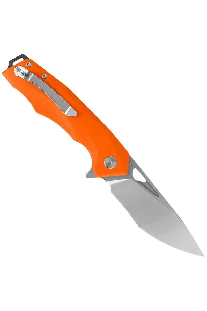 Nóż składany Bestech Toucan Orange G10, Stonewashed / Satin D2 (BG14D-1)