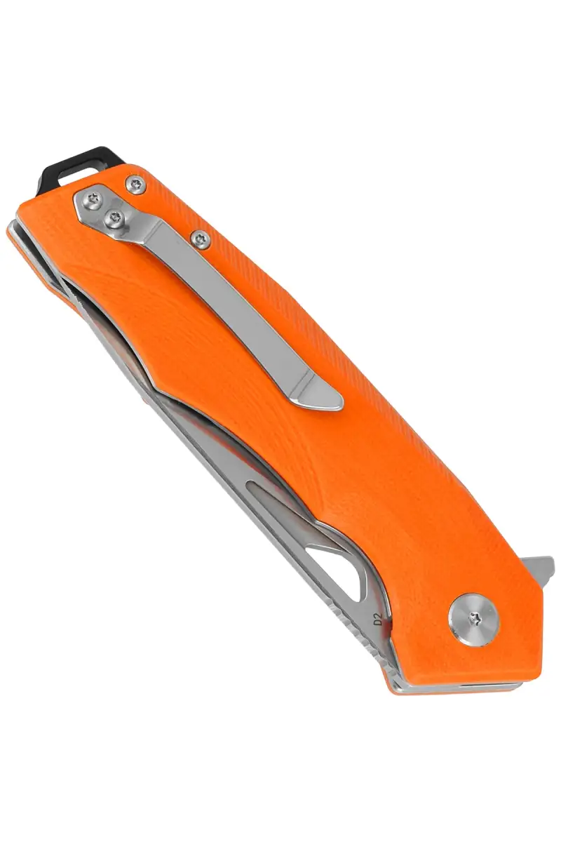 Nóż składany Bestech Toucan Orange G10, Stonewashed / Satin D2 (BG14D-1)