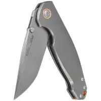 Nóż składany Viper Katla Gray Titanium, Stonewashed M390 by Jesper Voxnæs (V5982TI)