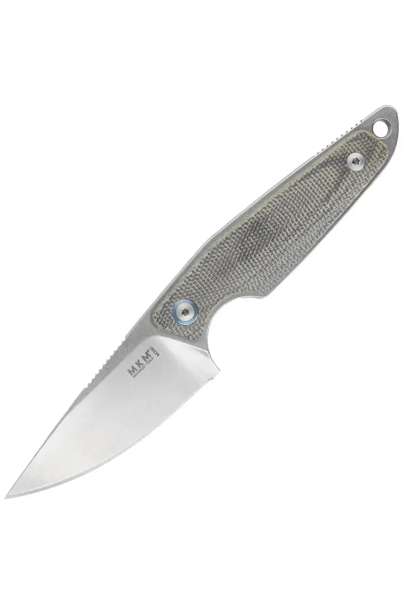 Nóż MKM Makro 1 Green Canvas Micarta, Stonewashed by Jesper Voxnæs (MKMA01-GC)