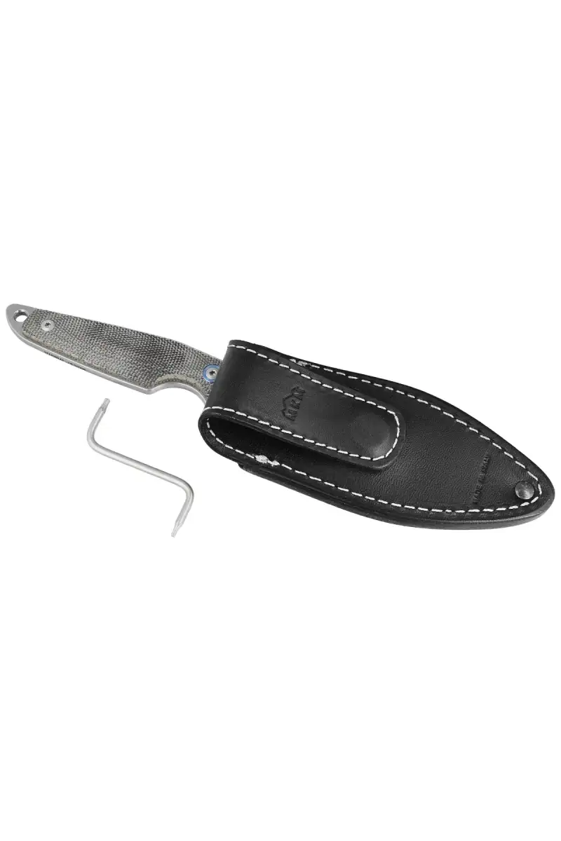 Nóż MKM Makro 1 Green Canvas Micarta, Stonewashed by Jesper Voxnæs (MKMA01-GC)