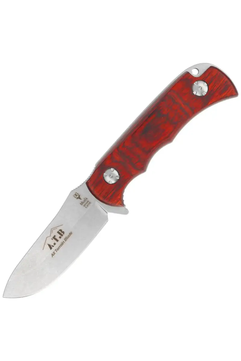 Nóż Muela ATB-9R All Terrain Blade Pakka Wood, Stonewashed X50CrMoV15