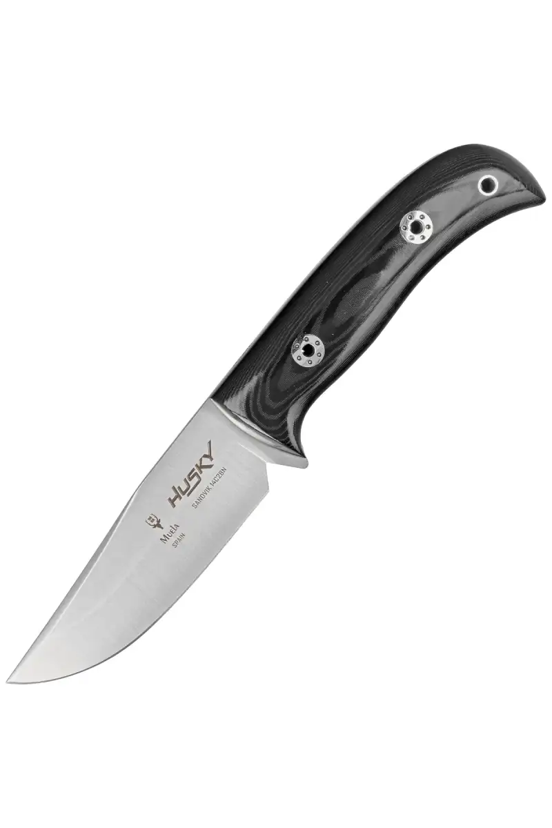 Nóż Muela Husky Black Micarta, Satin 14C28N (HUSKY-11M)