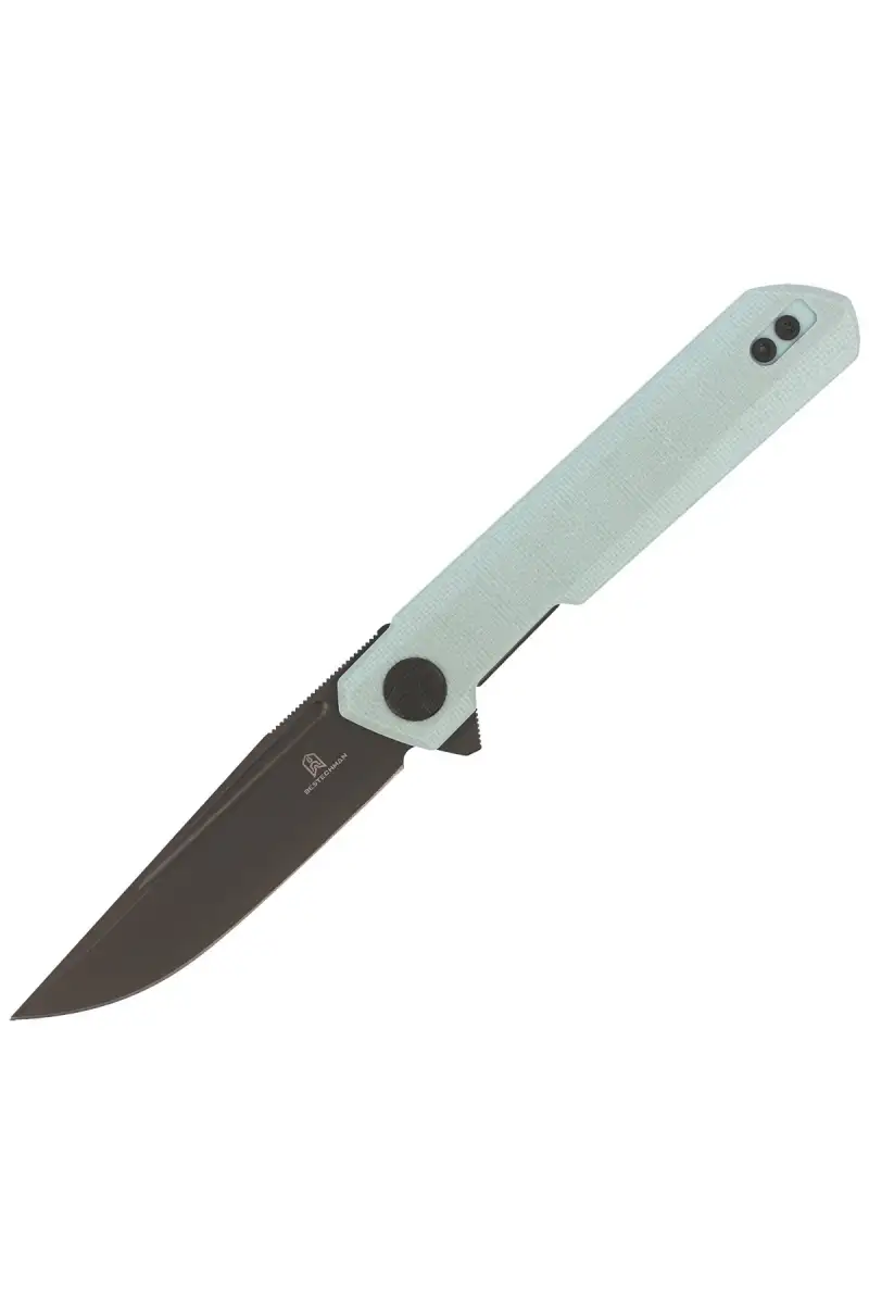 Nóż Bestechman Mini Dundee Ice Cream Blue G10, Grey DLC D2 by Ostap Hel (BMK03G)
