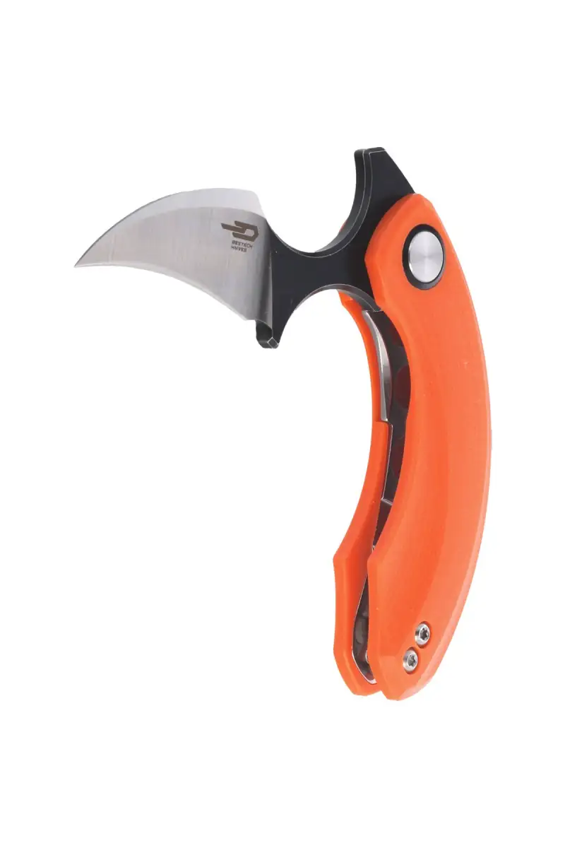 Nóż składany Bestech Strelit Orange G10, Satin/Black Stonewashed 14C28N by Ostap Hel (BG52C-2)