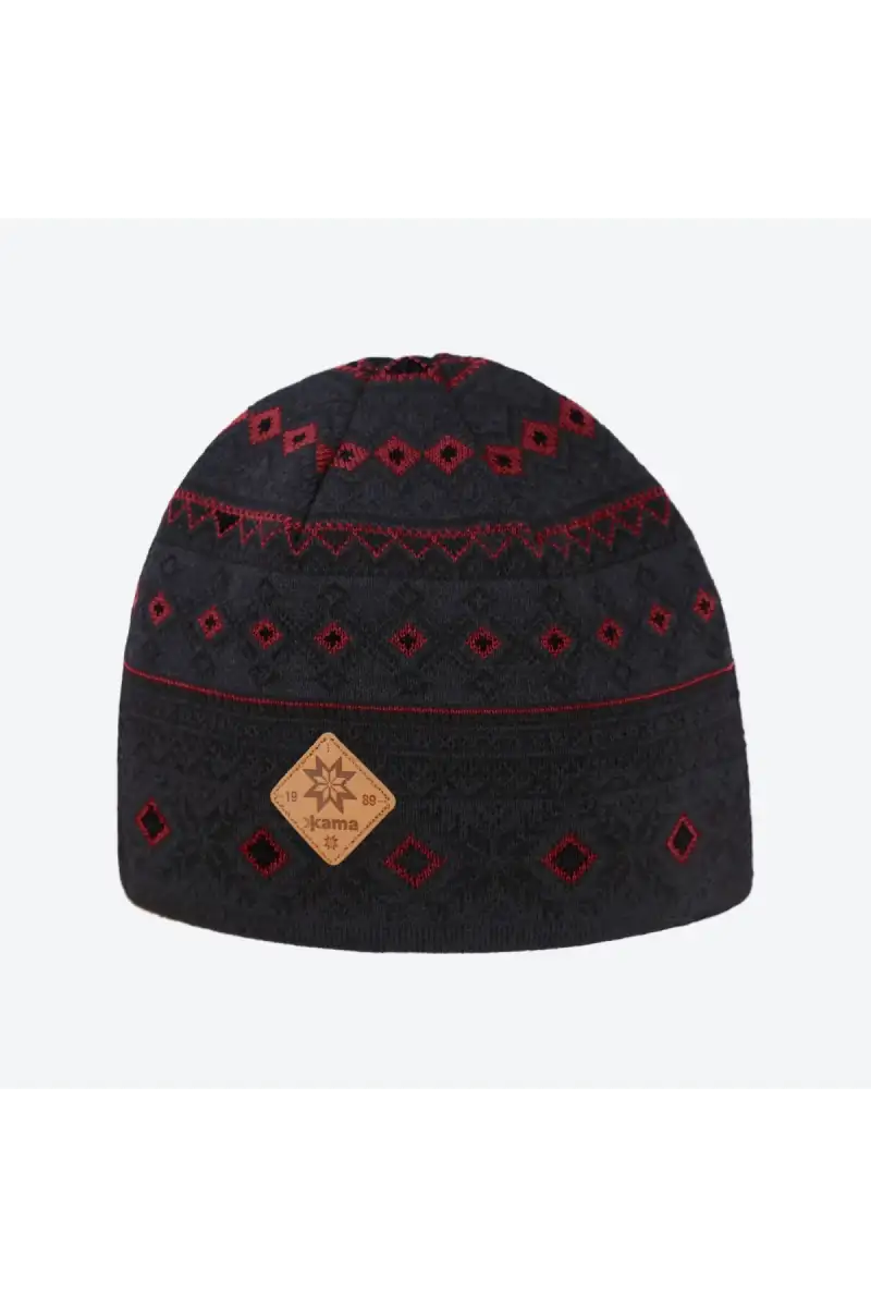 Czapka Kama 100% Merino Wool / Polycolon Band, Graphite (A142-111)