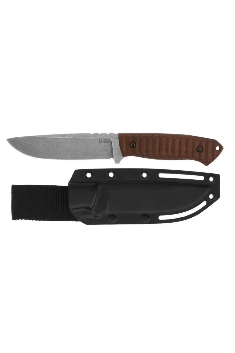Nóż Za-Pas Ultra Outdoor Brown Toxic Micarta, Acid Stonewashed NMV (UOT-ST-M-BR)