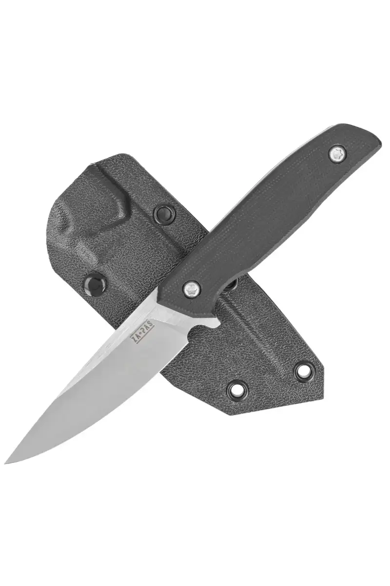 Nóż Za-Pas Ambro 2 Black G10, Satin D2 (AM2-G10-BL)
