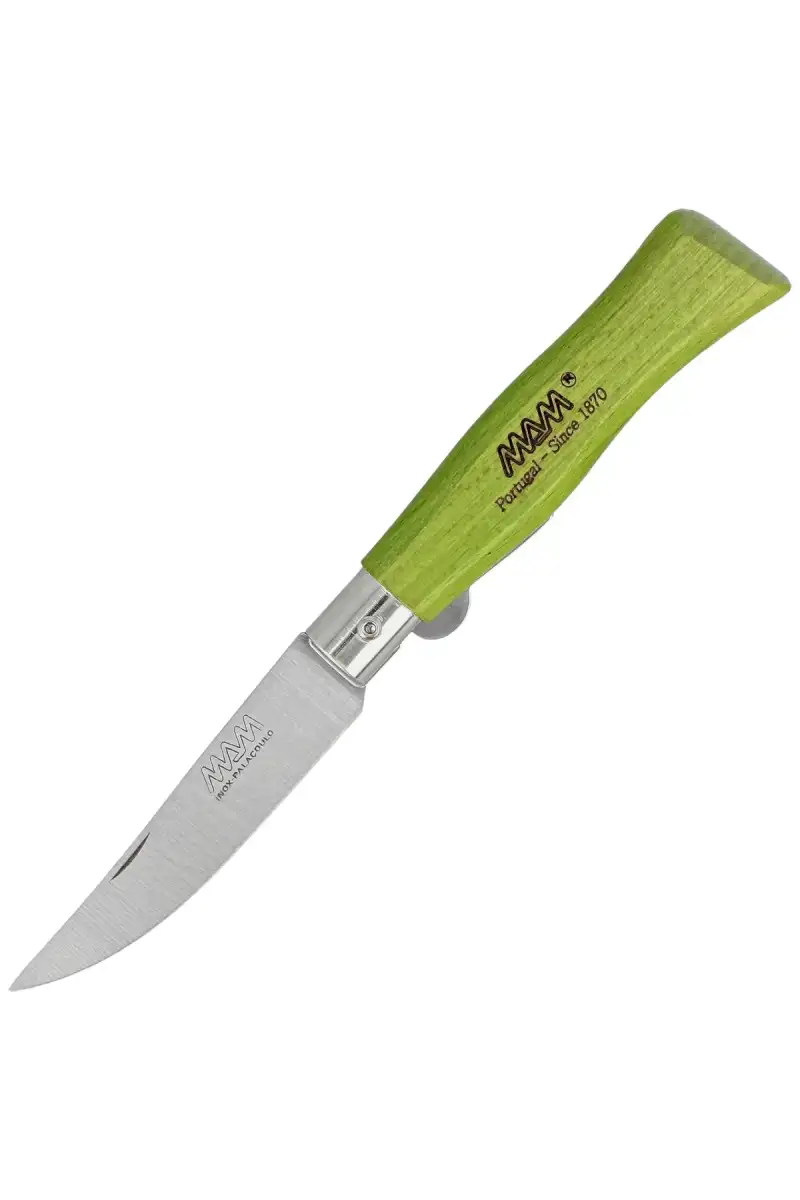 Nóż składany MAM Douro S z blokadą, Green Beech Wood, Steel HD (2006-GR)