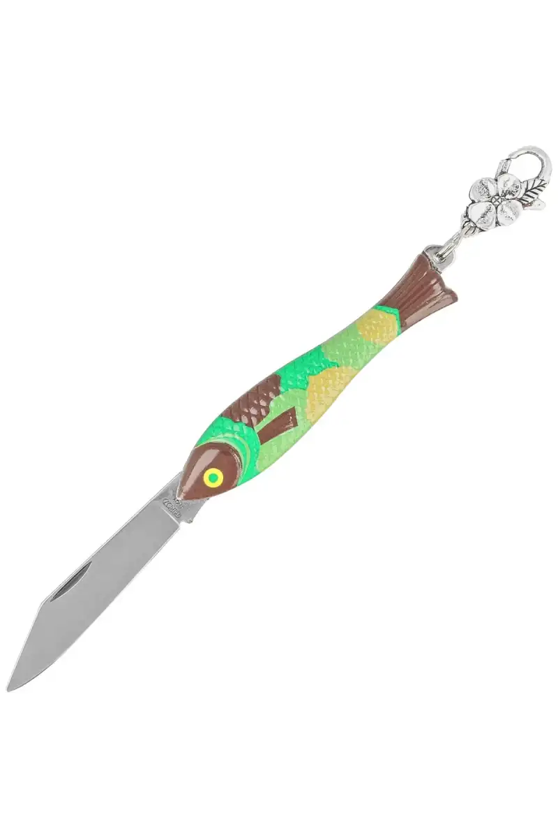 Nóż składany Mikov Fishlet 130 Camouflage, Satin 420 (130-NZn-1/CAMOUFLAGE)