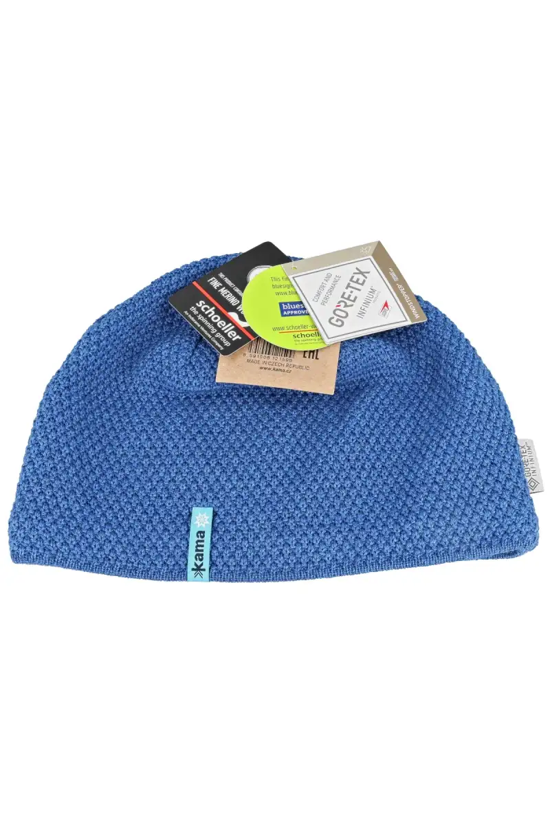 Czapka Kama Merino Wool/Acrylic Gore-Tex Infinium Windstopper, Denim Blue (AW62-127)