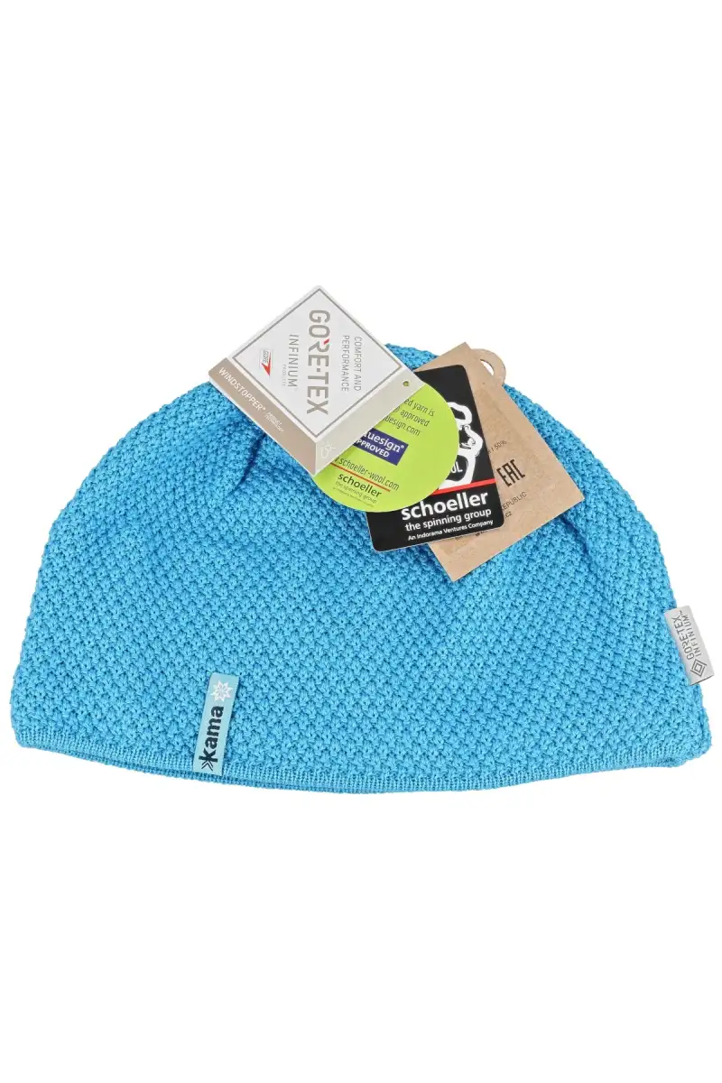 Czapka Kama Merino Wool/Acrylic Gore-Tex Infinium Windstopper, Cyan (AW62-115)