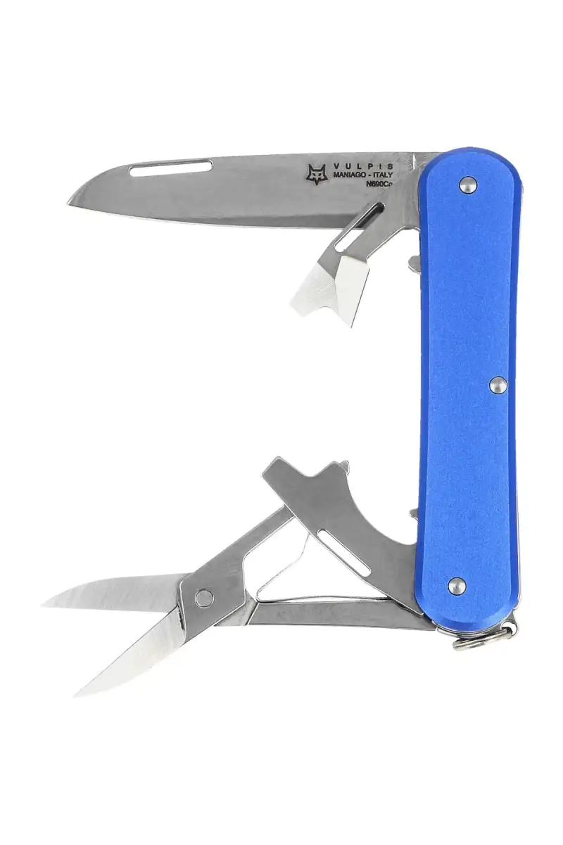 Scyzoryk Fox Vulpis F4 Sky Blue Aluminium, Polished N690Co (FX-VP130-F4 SB)