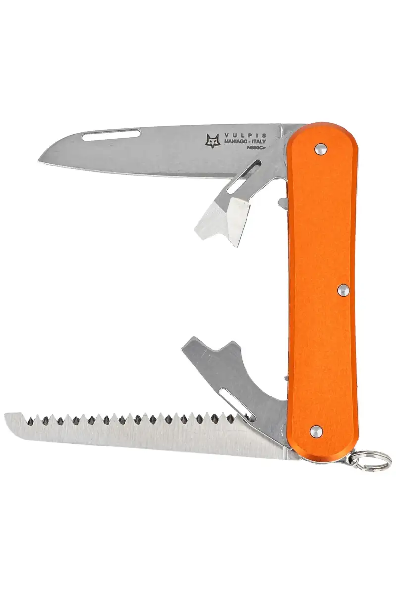 Scyzoryk Fox Vulpis S4 Orange Aluminium, Polished N690No (FX-VP130-S4 OR)
