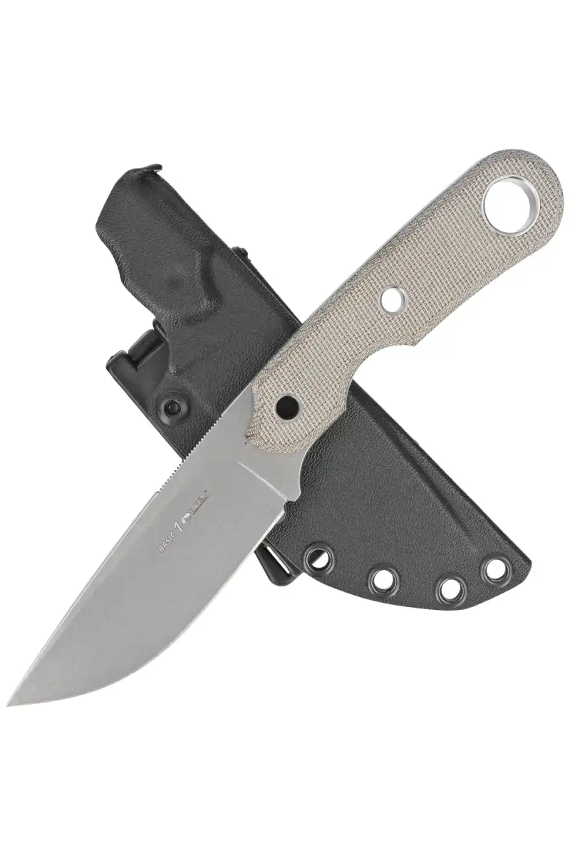 Nóż Viper Basic 1 Green Canvas Micarta, Stonewashed D2 by Tommaso Rumici (VT4028CG)