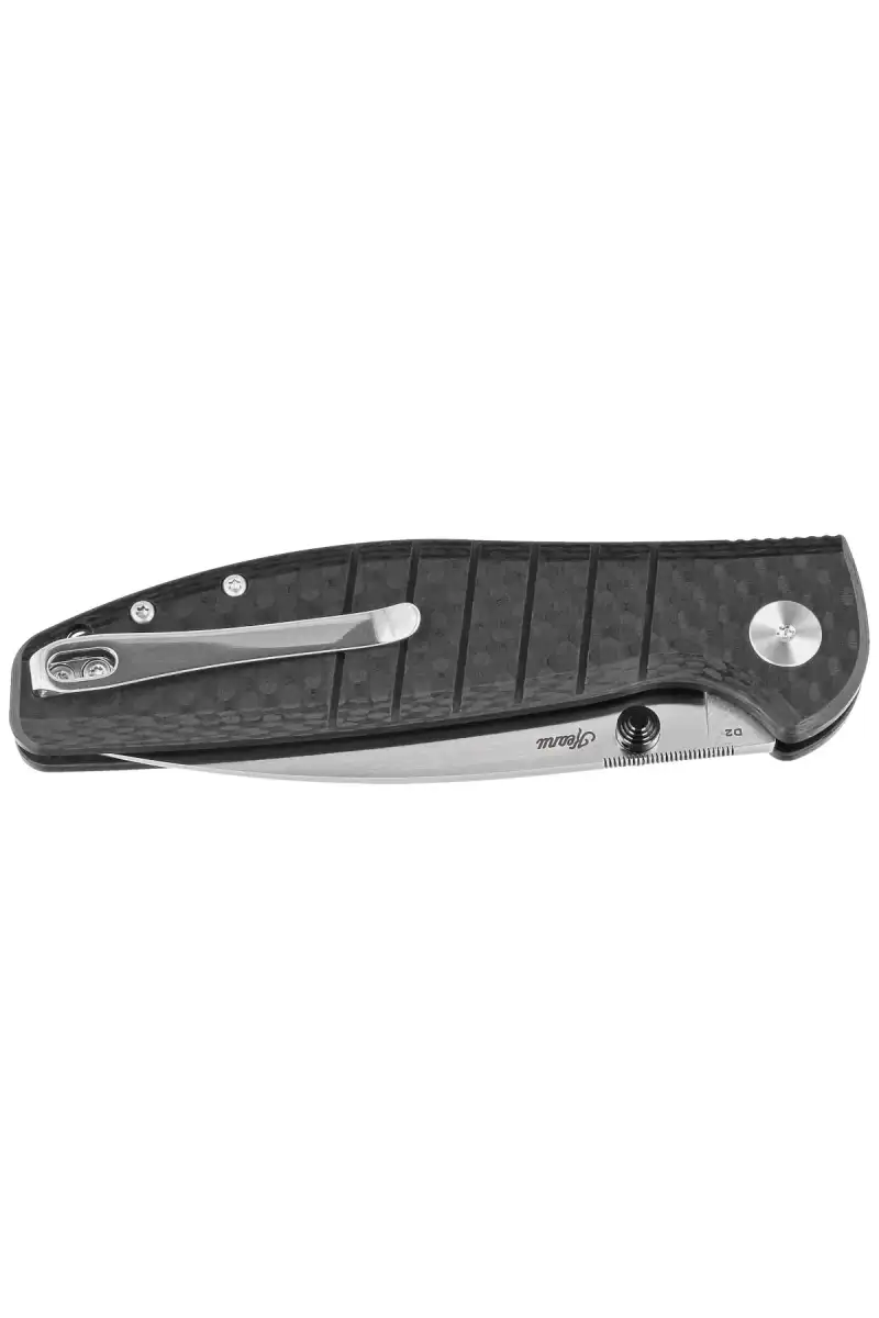 Nóż składany Bestechman Goodboy Black Shredded G10, Stonewashed/Satin D2 by Keanu Alfaro (BMK04K)