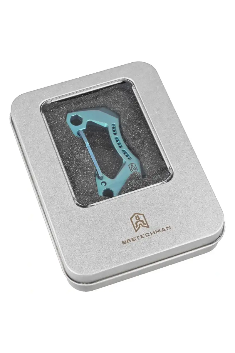 Karabińczyk Bestech Carabiner Blue Titanium by Makar (BM15B)