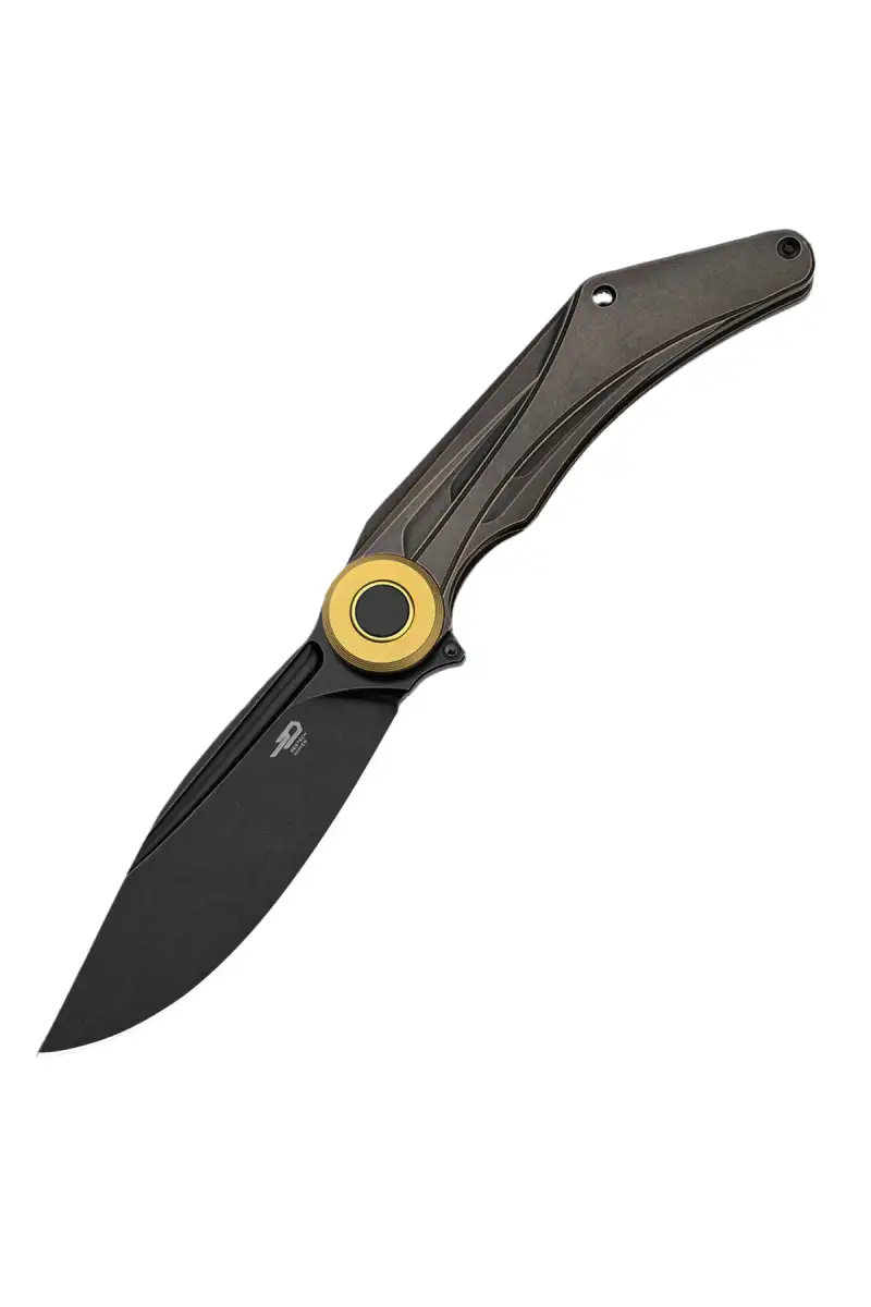 Nóż składany Bestech Seraph Black/Bronze Titanium, Black Stonewashed M390 by Kombou (BT2403E)