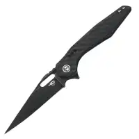Nóż składany Bestech Malware Black Titanium/Carbon Fiber, Black Stonewashed CPM S35VN by Todd Knife and Tool (BT1902D)