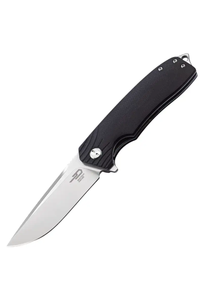 Nóż składany Bestech Lion Black G10, Stonewashed/Satin D2 (BG01A)