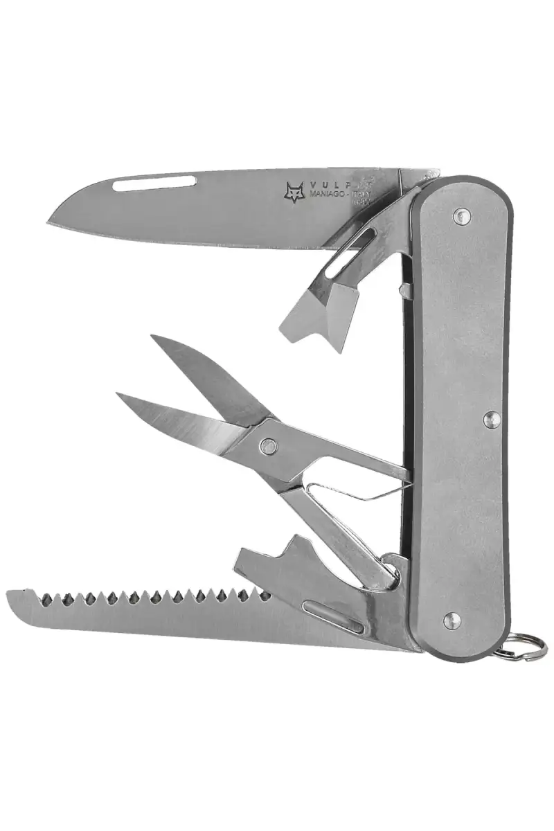 Scyzoryk Fox Vulpis SF5 Sandblasted Titanium, Polished M390 (FX-VP130-SF5 TI)