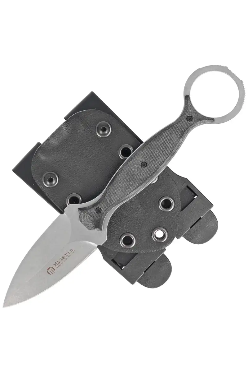 Nóż na szyje Maserin Neck Knife 922 Black G10, Black Stonewashed N690 by Russ Kommer (922/STW)