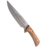 Nóż Muela Full Tang Olive Wood, Satin X50CrMoV15 (JABALI-17OL)
