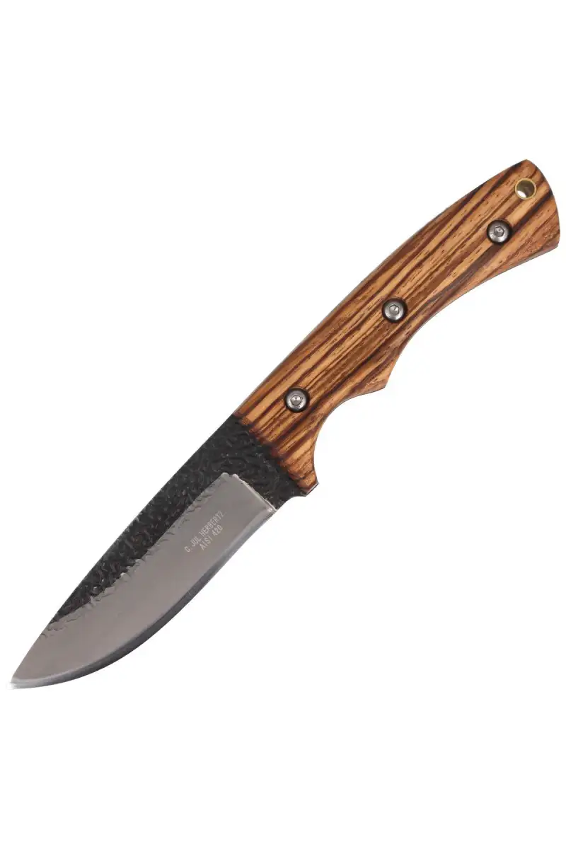 Nóż Herbertz CJH Zebra Wood, Satin/Forged 420 (104210)