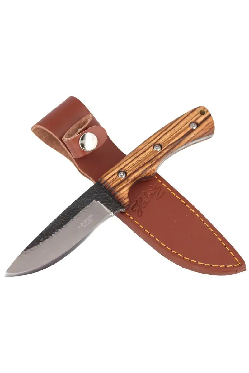 Nóż Herbertz CJH Zebra Wood, Satin/Forged 420 (104210)