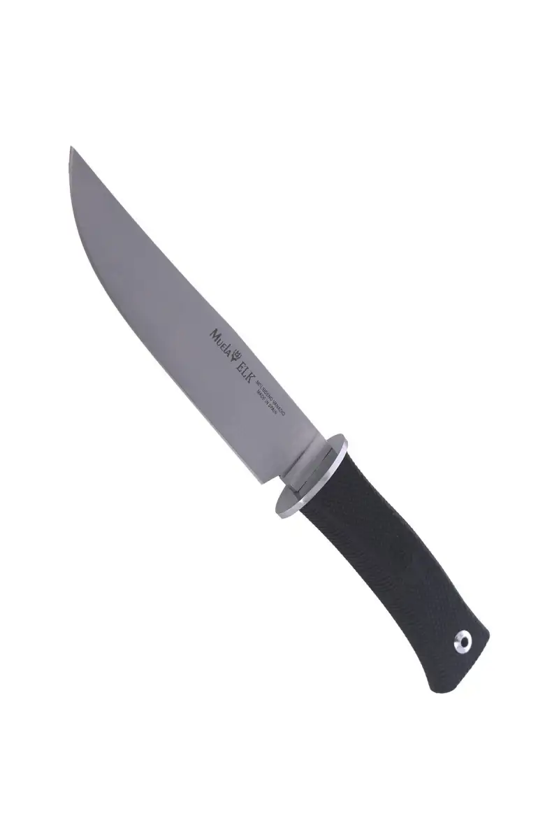 Nóż Muela ELK-14G Black Rubber, Satin X50CrMoV15