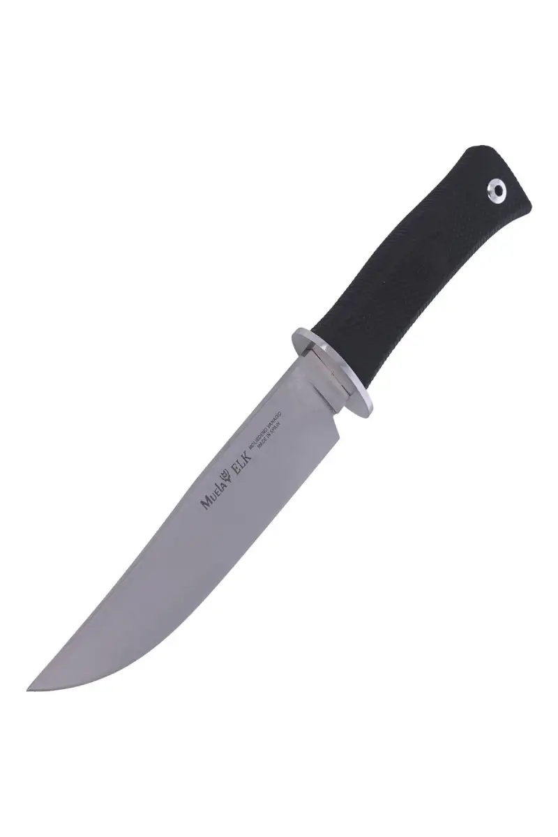 Nóż Muela ELK-14G Black Rubber, Satin X50CrMoV15