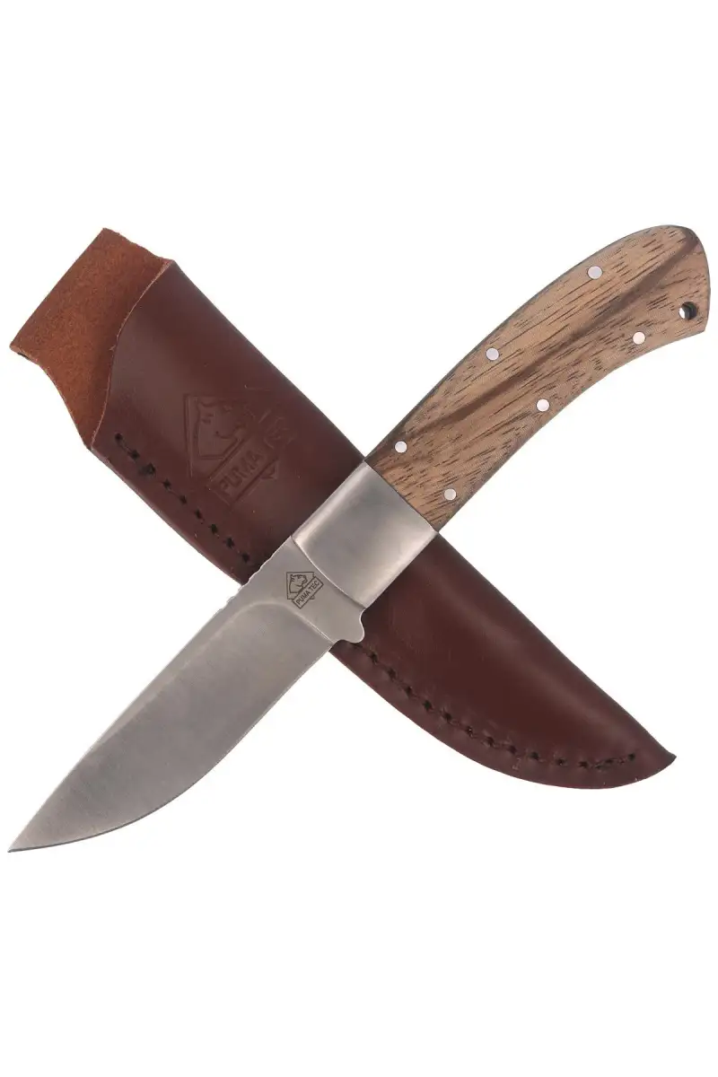 Nóż myśliwski Puma Solingen Zebra Wood, Satin (312609)