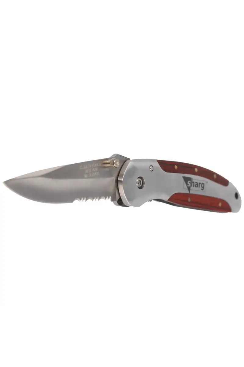 Nóż składany Herbertz CJH Pakka Wood/Steel, Satin 420 (256410 - 44199)