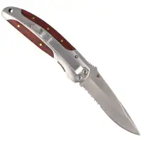 Nóż składany Herbertz CJH Pakka Wood/Steel, Satin 420 (256410 - 44199)