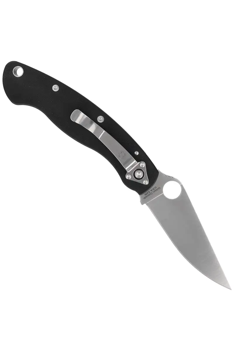 Nóż składany Spyderco Military Model G-10 Black Plain (C36GPE)