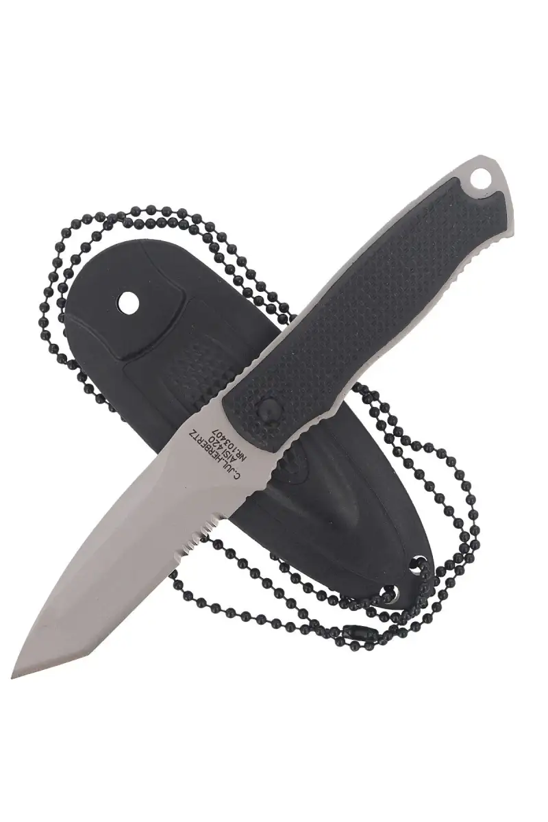Nóż na szyję Herbertz CJH Neck Knife Black ABS, Satin 420 (103407)