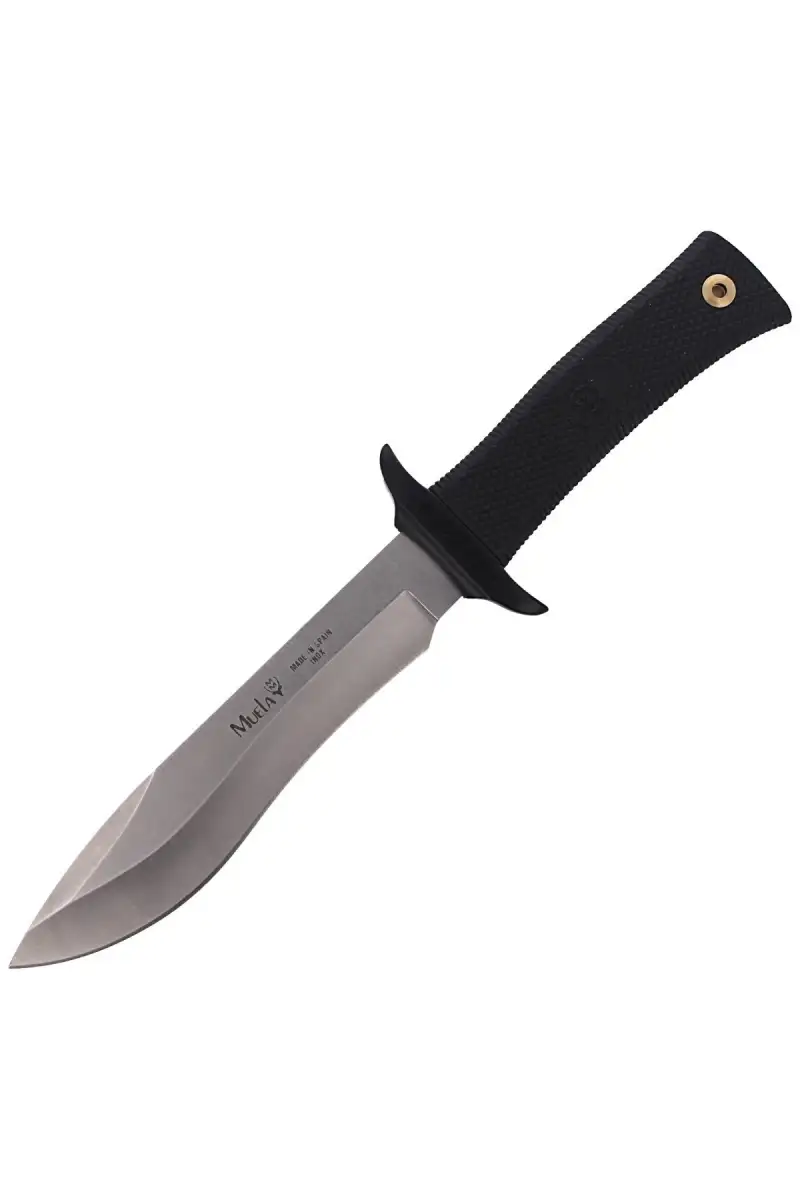 Nóż Muela 55-16 Black Rubber, Satin 420H