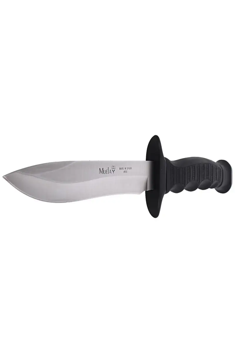 Nóż Muela 85-161 Black Rubber, Satin 420H