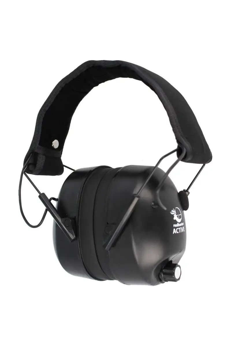 Ochronniki słuchu aktywne RealHunter Black (258-012)