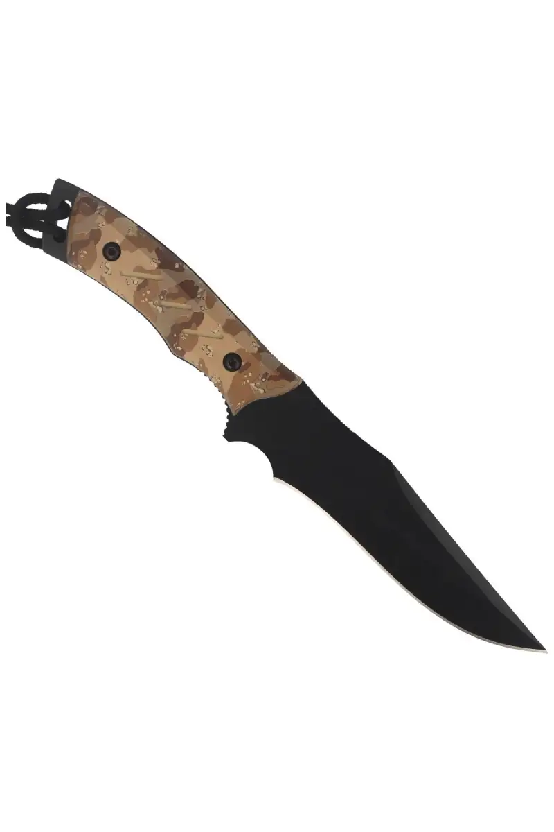 Nóż Muela Typhoon-DES.N Desert Camo Soft Touch, Black X50CrMoV15